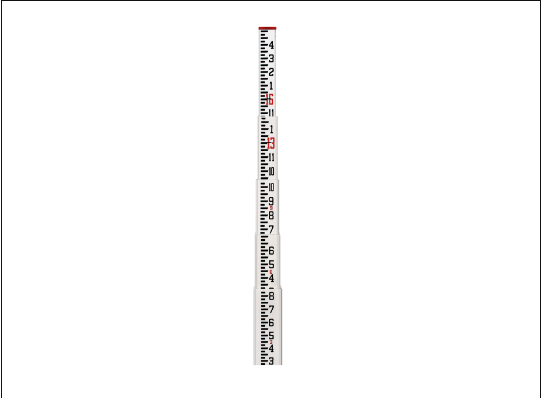 16-FT FIBERGLASS LEVELING ROD Inches