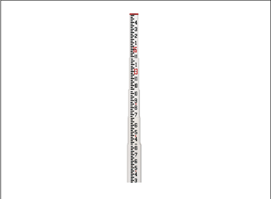 16-FT FIBERGLASS LEVELING ROD Inches
