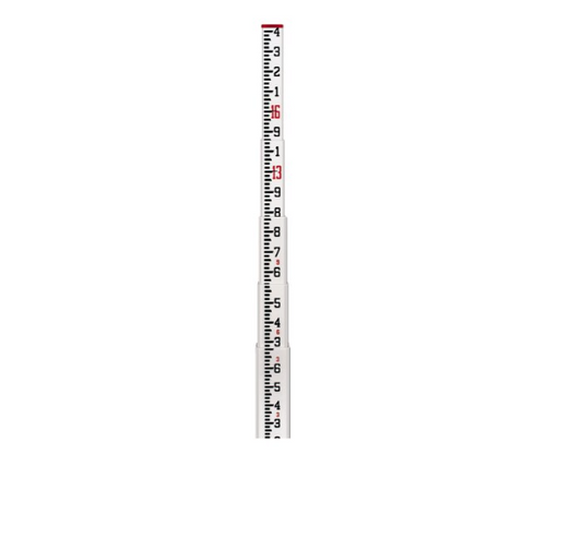 SCR 16Ft Fiberglass Leveling Rod (CR) - 10ths