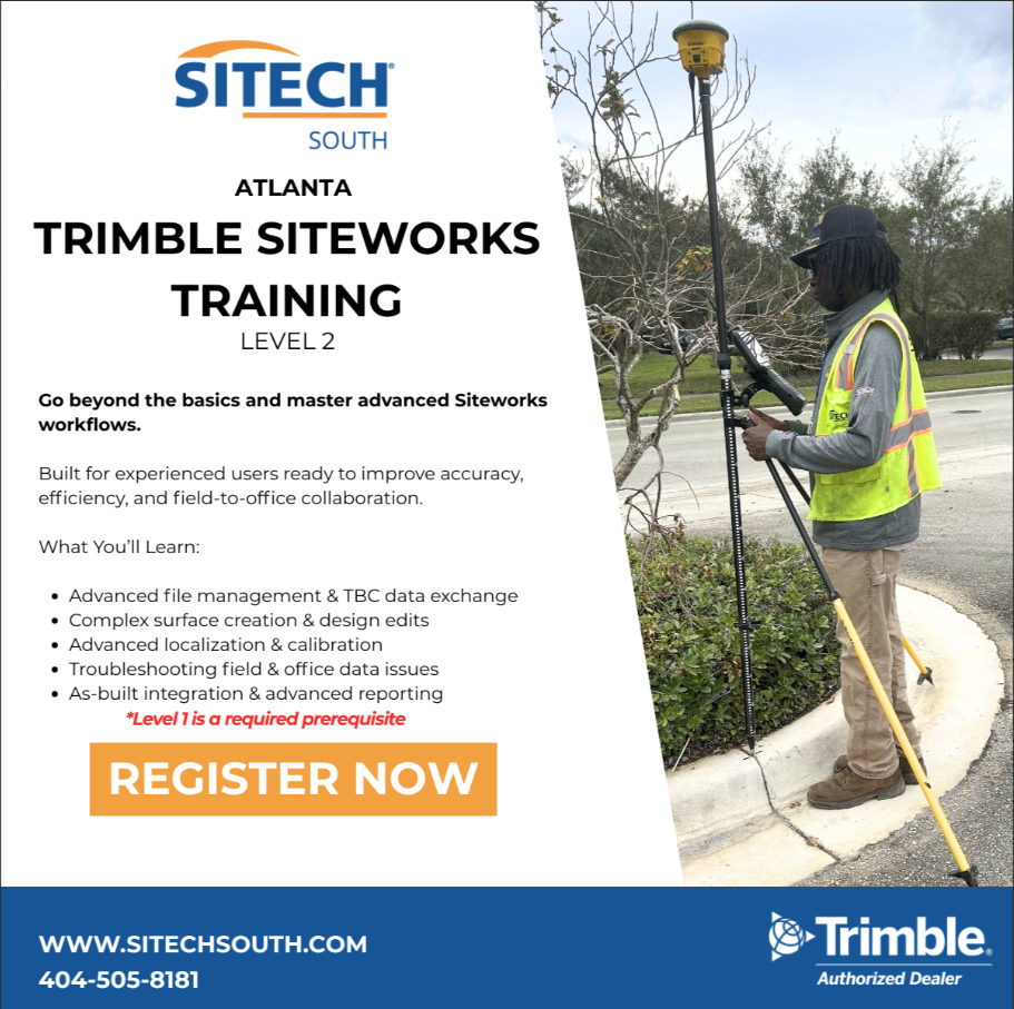 Atlanta Siteworks Training – Level 2 March 25, 2026