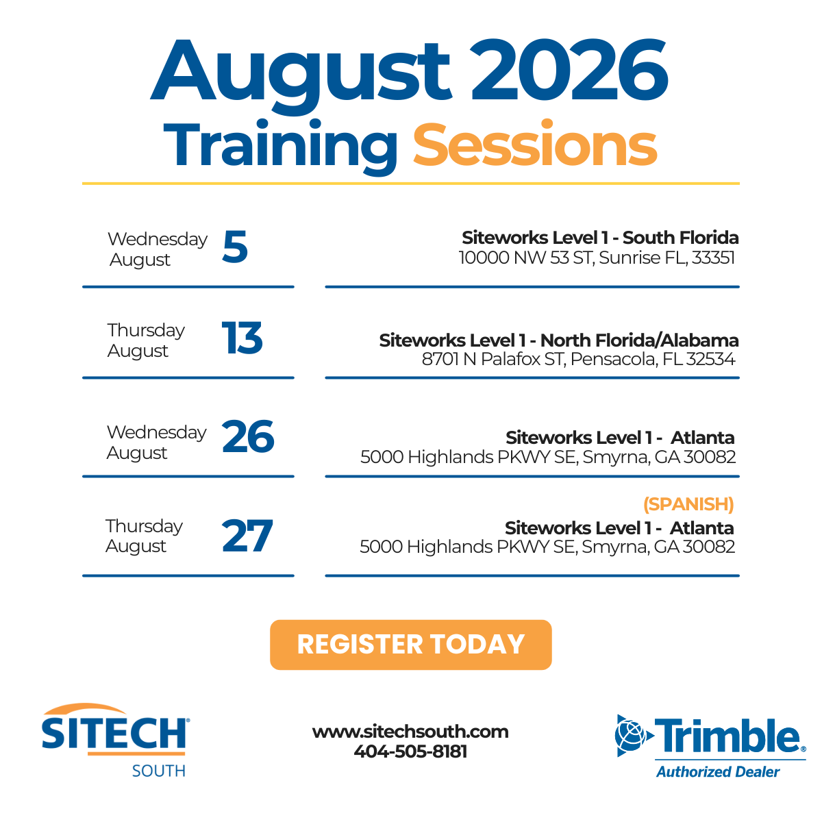 SITECH South Training