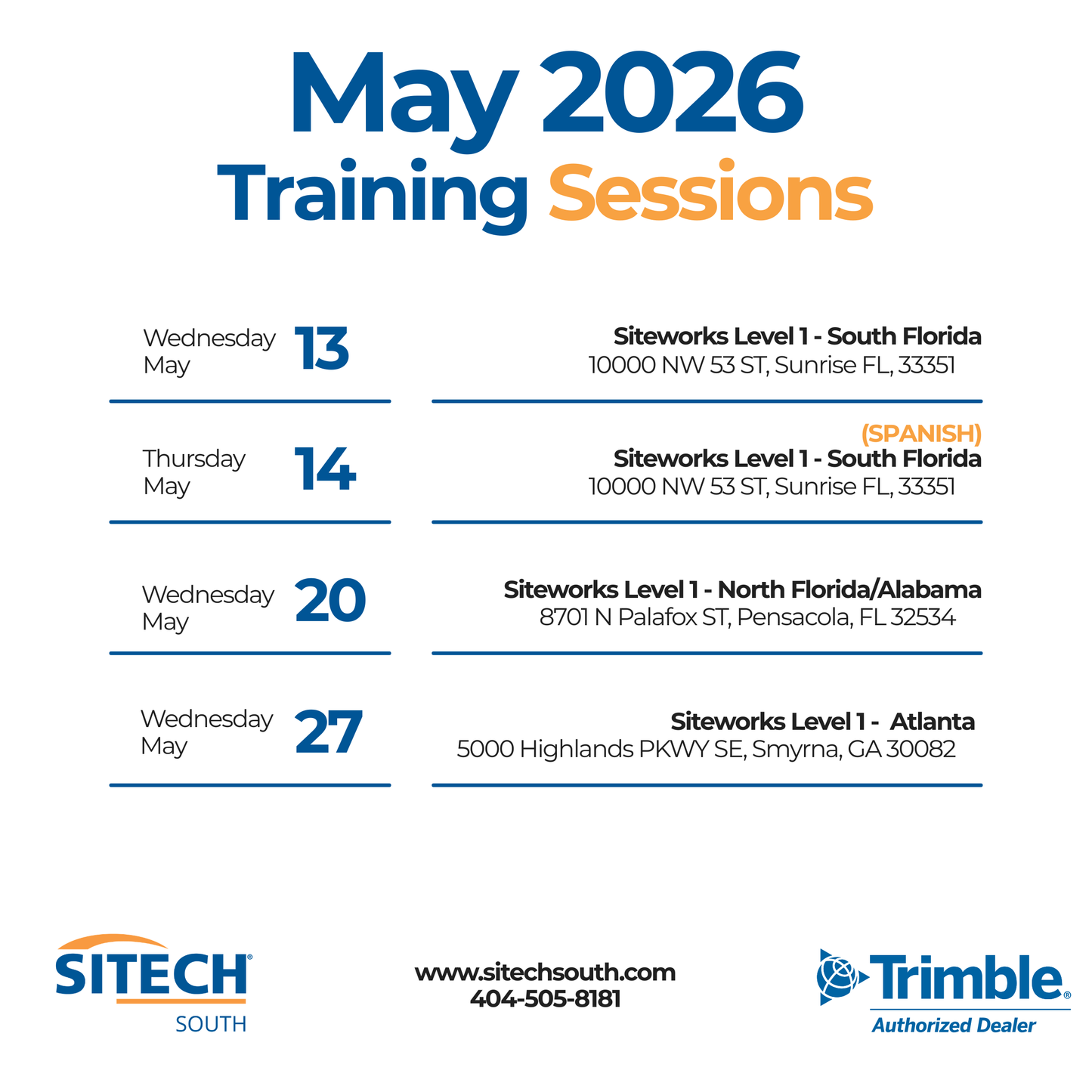 SITECH South Training